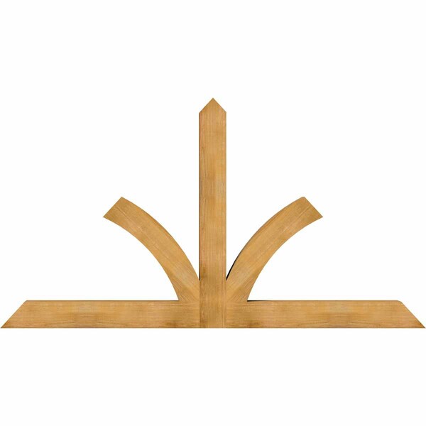 Ekena Millwork Richland Rough Sawn Timber Gable Bracket, Western Red Cedar, 96"W x 52"H x 6"D x 6"F, 13/12 Pitch GBW096X52X0606RIC00RWR - main